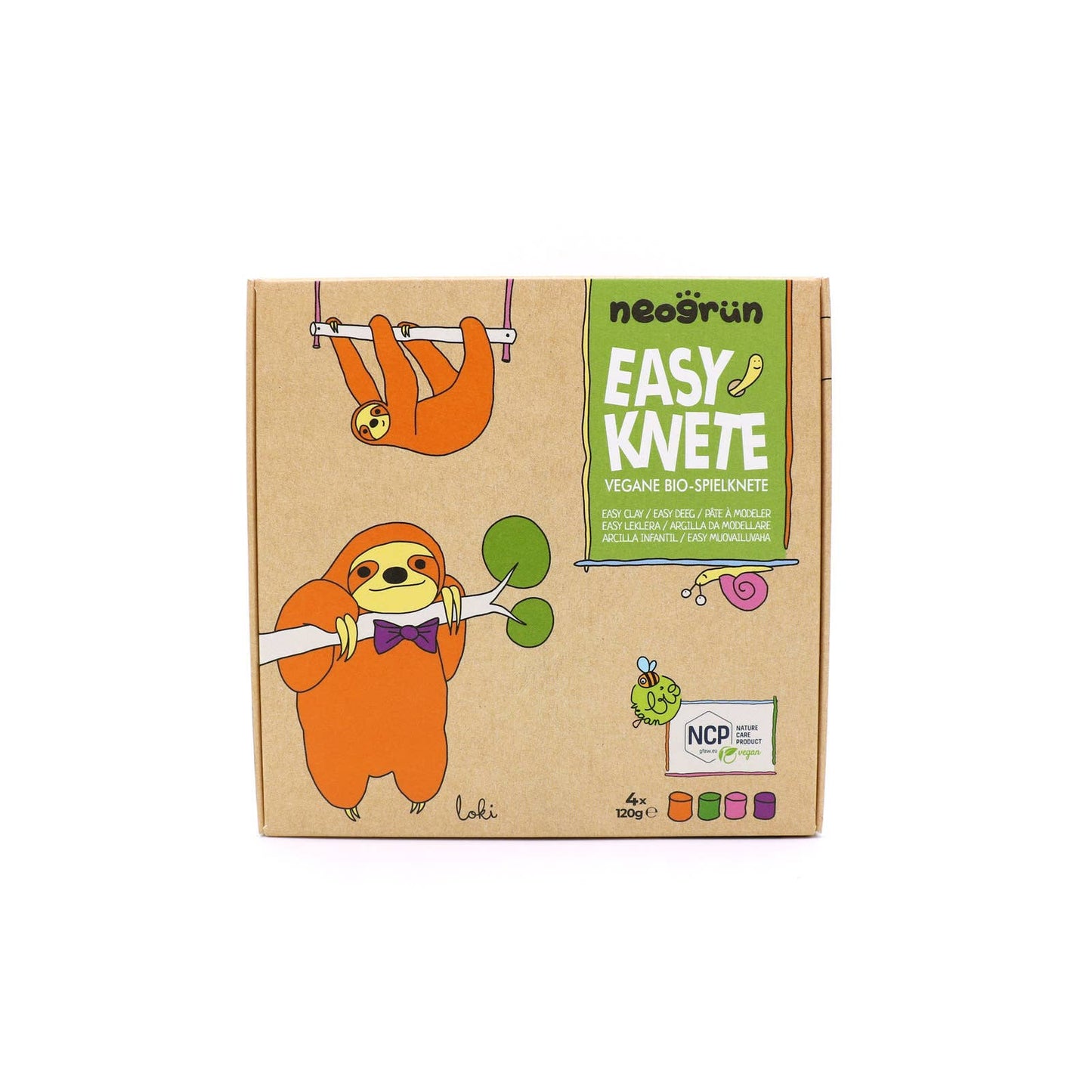 Bio-Easy-Knete vegan 4er Set "Loki"