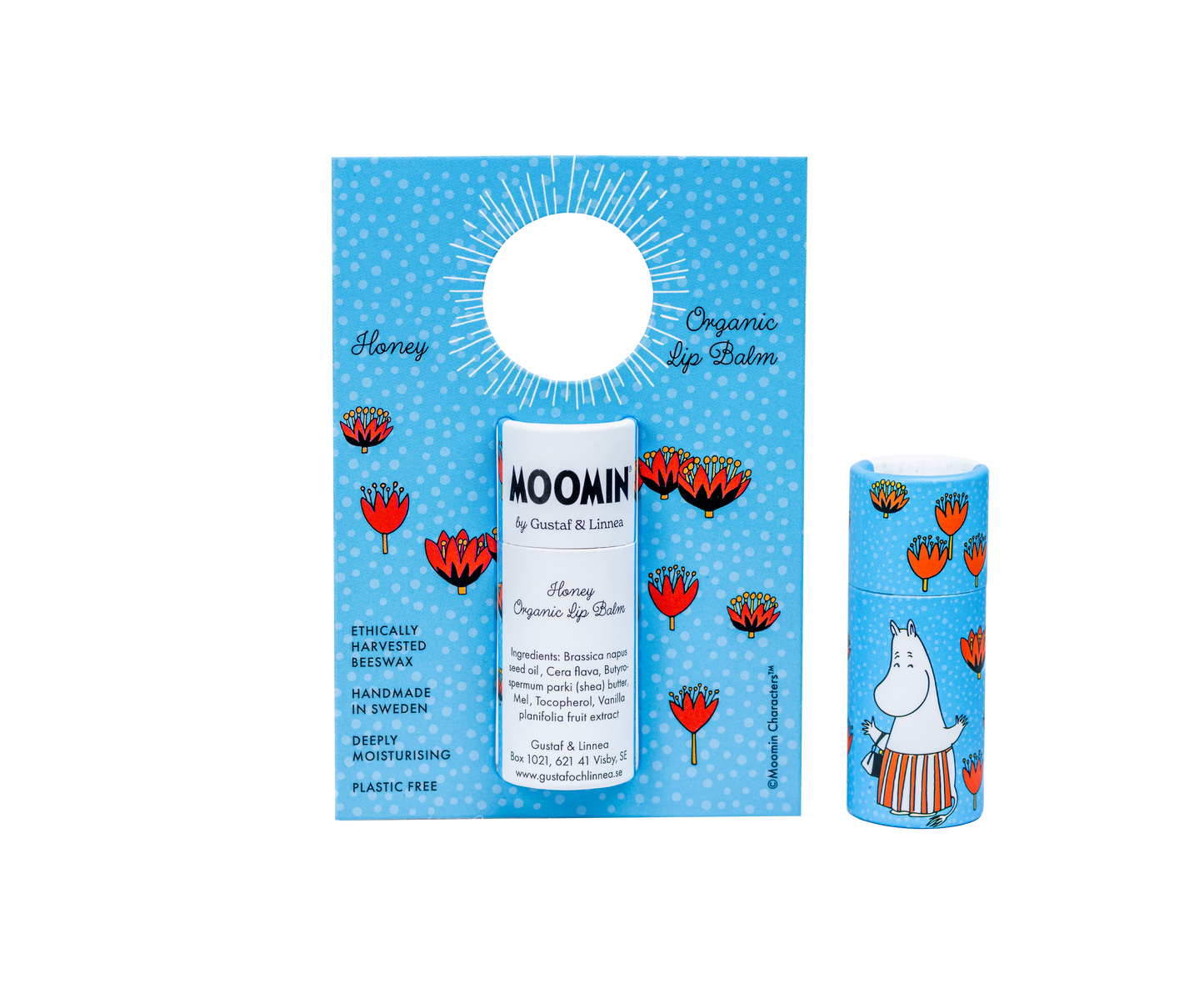 Moomin von G&L – Lippenbalsam aus Bienenwachs mit Honig