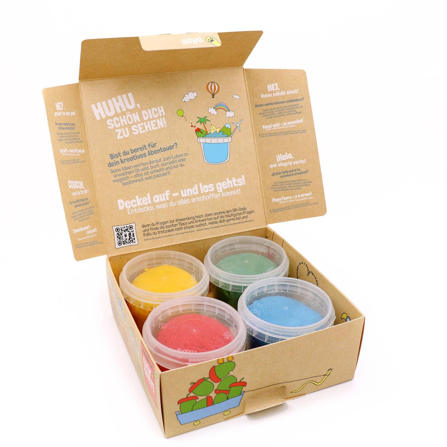 Bio-Easy-Knete vegan 4er Set "Yuki"