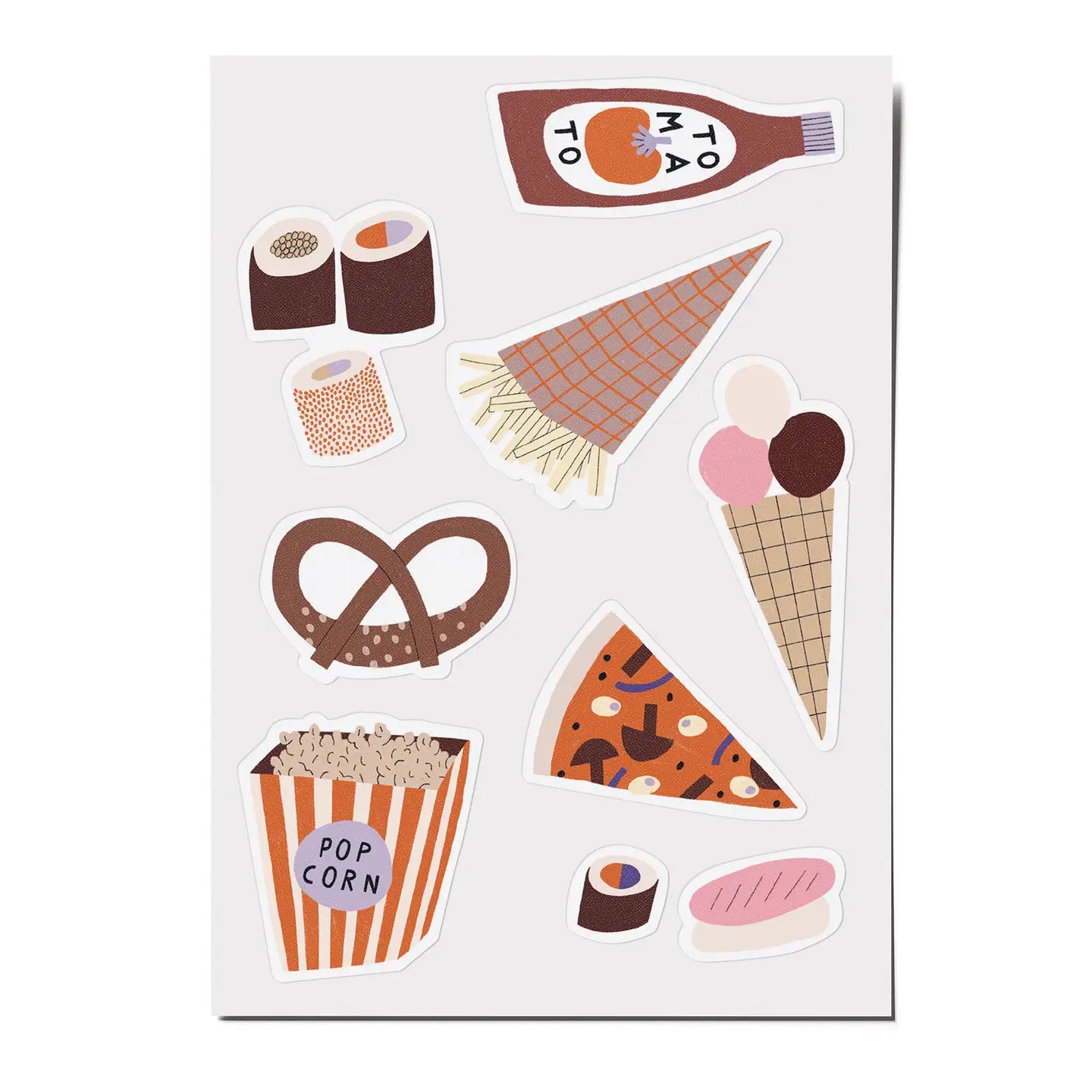 Stickerbogen „Fastfood“ | 3 Bögen