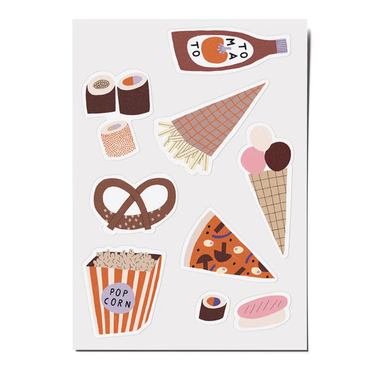 Stickerbogen „Fastfood“ | 3 Bögen