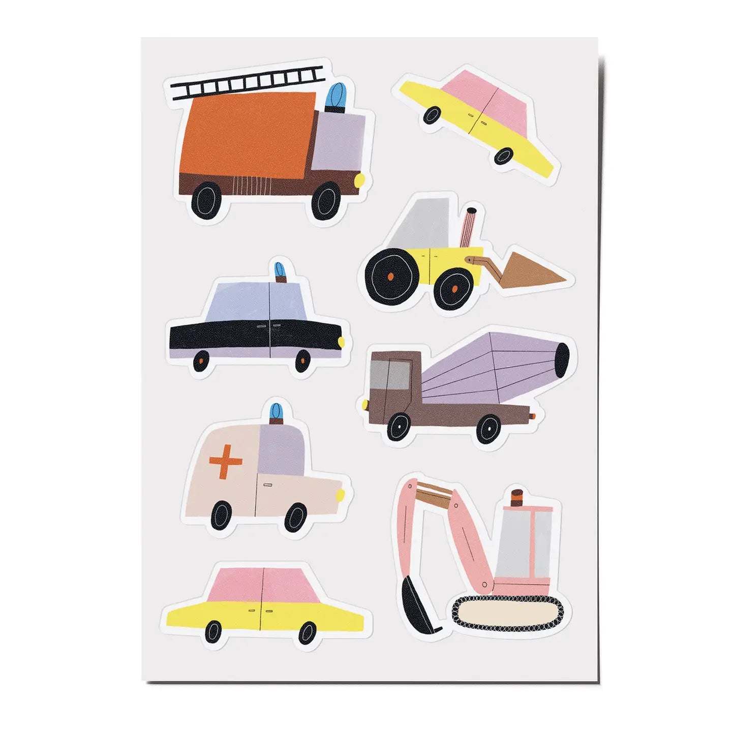 Stickerbogen „Autos“ | 3 Bögen