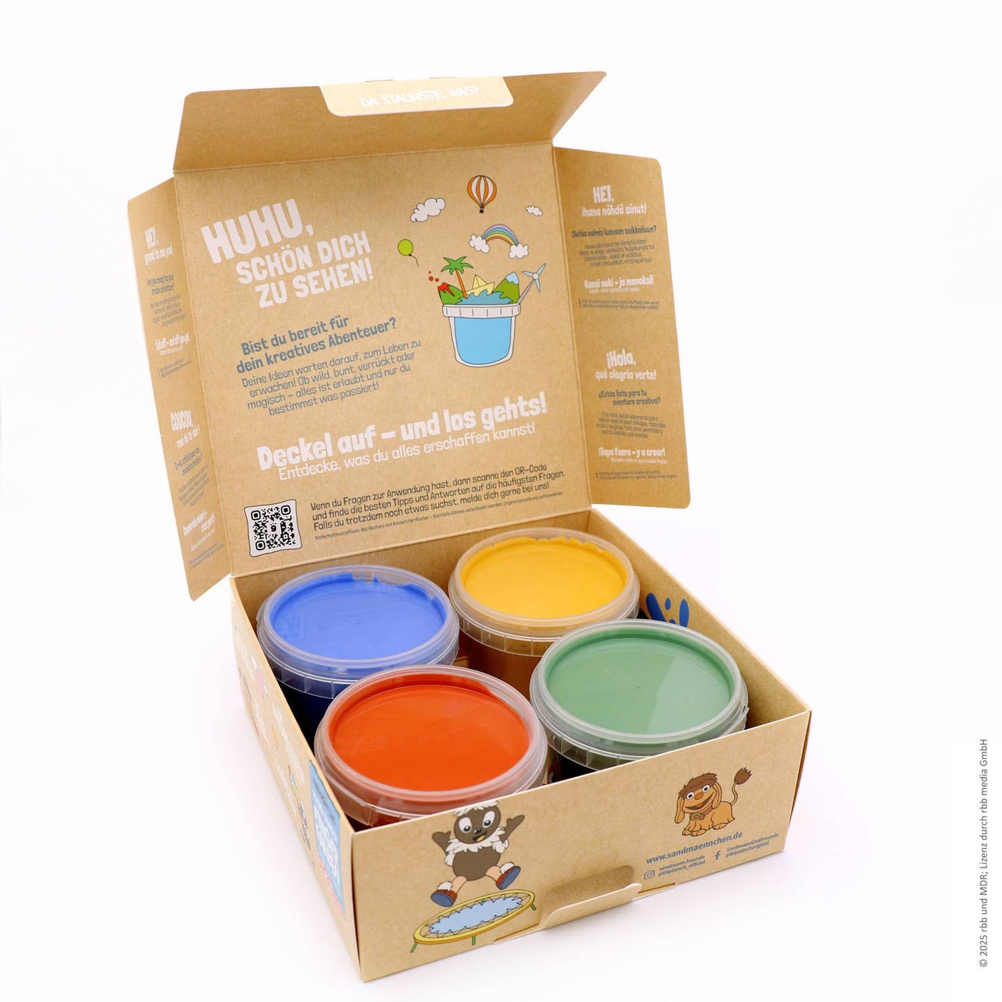 Platsch Quatsch Bio-Fingerfarben 4er Set