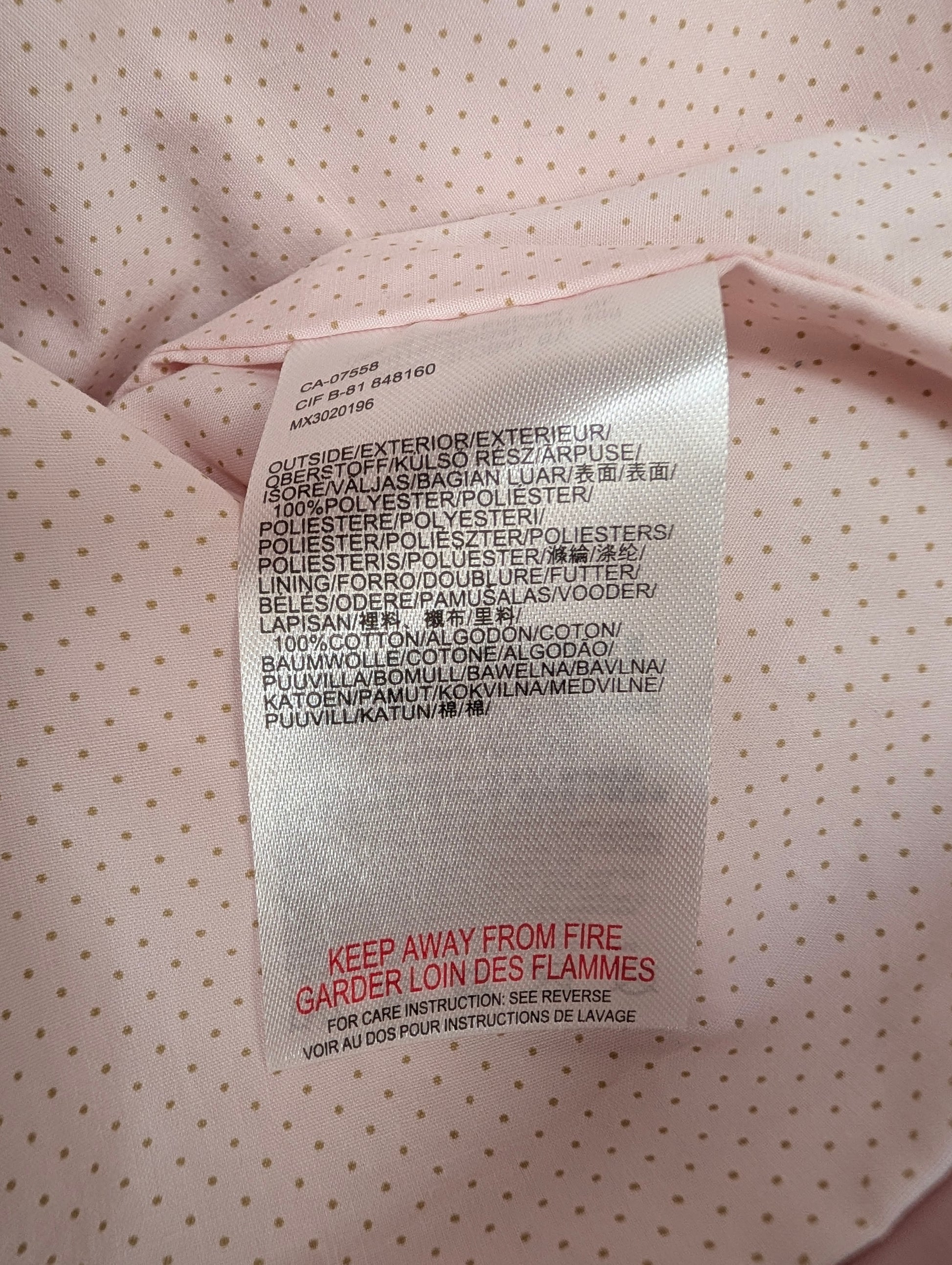 Regenjacke rosa