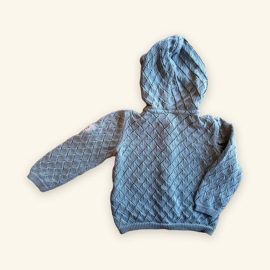 Strickjacke mit Kapuze