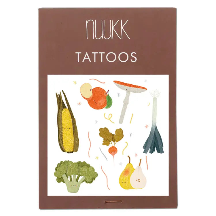 Bio Tattoos Obst und Gemüse