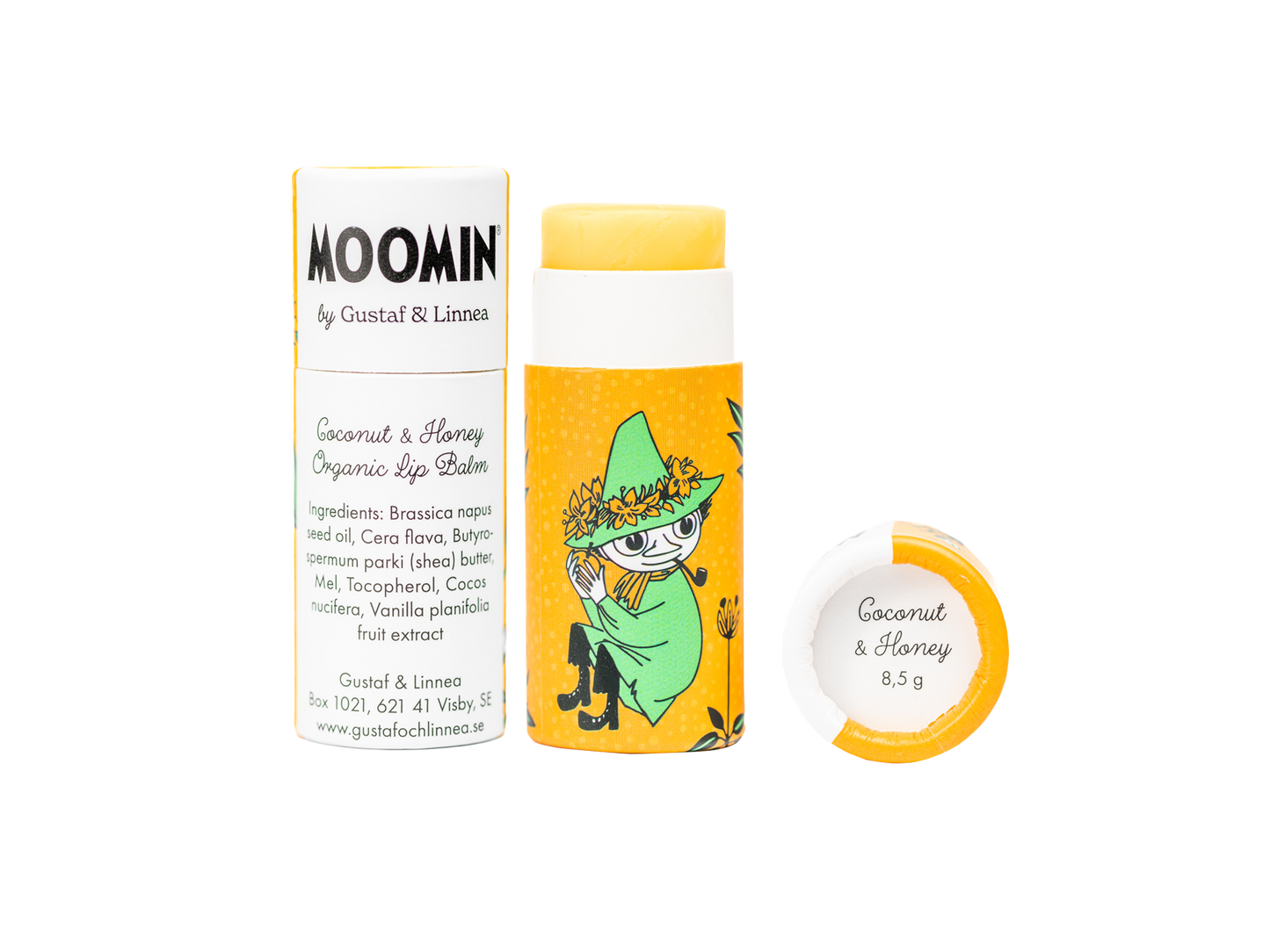 Moomin von G&L – Lippenbalsam mit Bienenwachs, Kokos und Honig