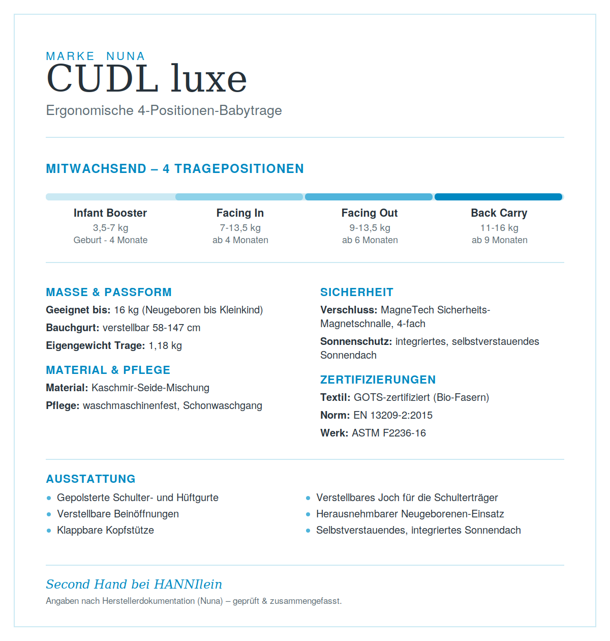 Trage NUNA CUDL Luxe